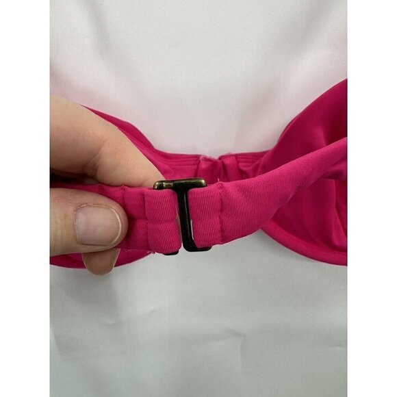 NEW Andie The Bermuda Swim Top Pink Large Preppy Resortwear Beach Vacation - Picture 11 of 11